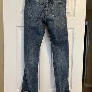 Banana Republic These are Girlfriend jeans. Ripped knees.